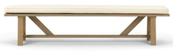 Stanway Dining Bench with Cushion - Natural