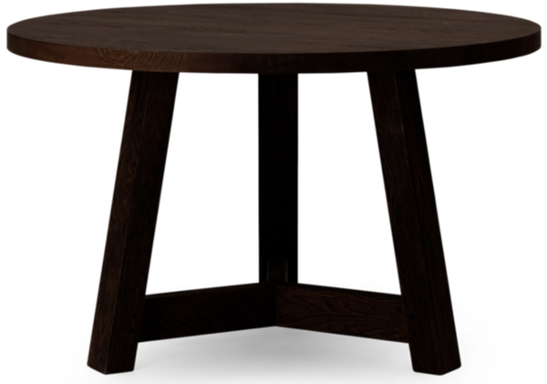 Arundel 120cm (6 Seater) Round Dining Table, Ebony Oak