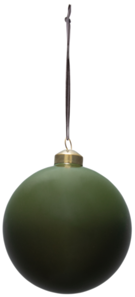 Felicity Glass Bauble, X Large - Olive