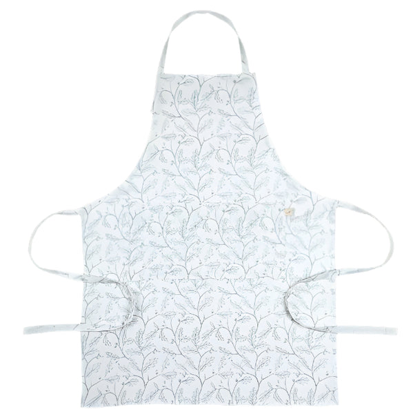 Francesca Kitchen Apron - Flax Blue