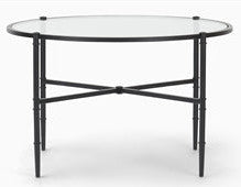 Coniston 75 Low Round Coffee Table - Black Bronze