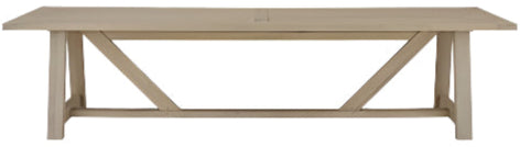 Arundel 10 Seater Dining Table, Natural Oak
