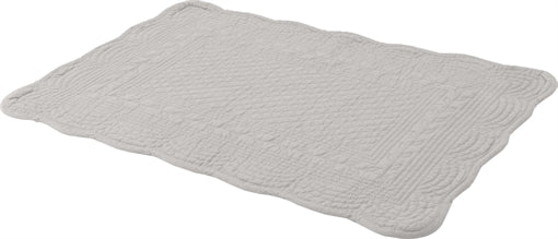 Emily Quilted Cotton Placemats - Mist - Set of 6