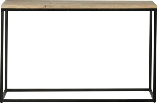 Carter 1600 Rectangular Console Table - Metal & Oak