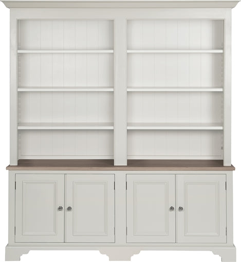 Chichester 6ft Grand Bookcase - Shingle