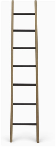 Chawton 186cm Ladder - Dark Vintage Oak and Bronze