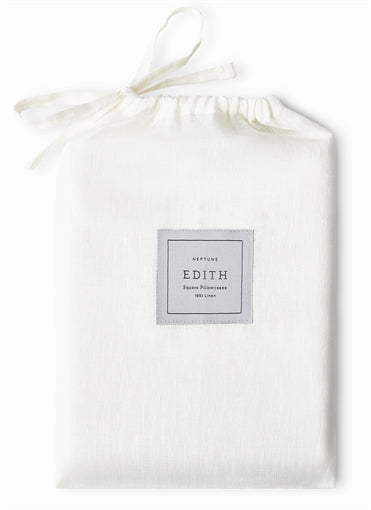 Edith Square Pillowcases 65x65cm - Set of Two - White