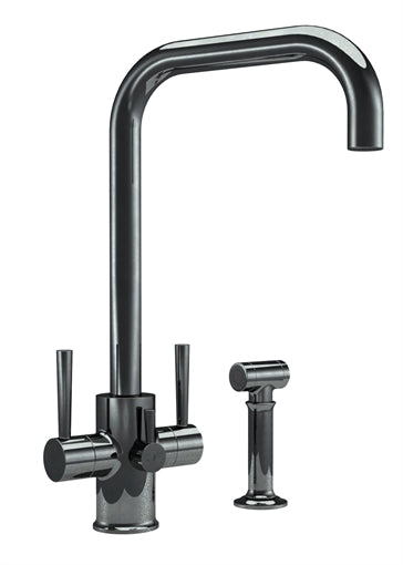 Molton Contemporary Kitchen Tap with Rinse- Chrome