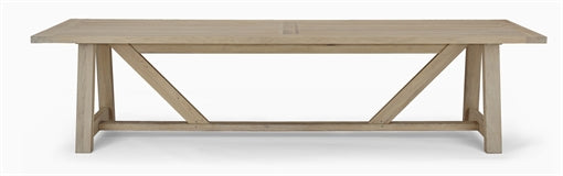 Arundel 10 Seater Dining Table, Natural Oak