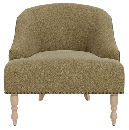 Audrey Chair - HARRIS TWEED Lichen - Vintage Oak