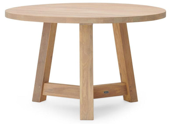 Arundel 4 Seater Round Dining Table, Natural Oak