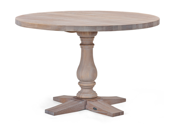 Balmoral 4 Seater Round Dining Table, Seasoned Oak