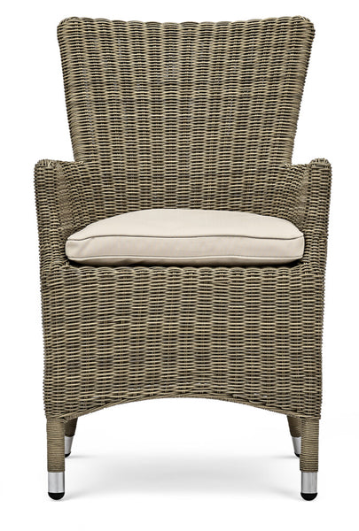 Cayton Armchair with Natural Cushion - Hazel 3mm