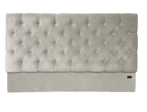 Charlotte Headboard Double - Isla Ermine