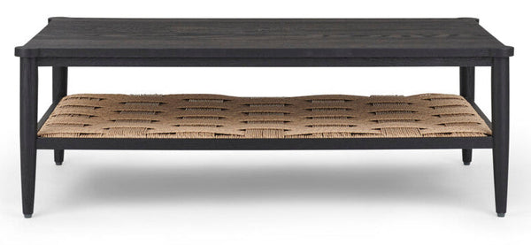 Frome 120 Rectangular Coffee Table - Warm Black Oak