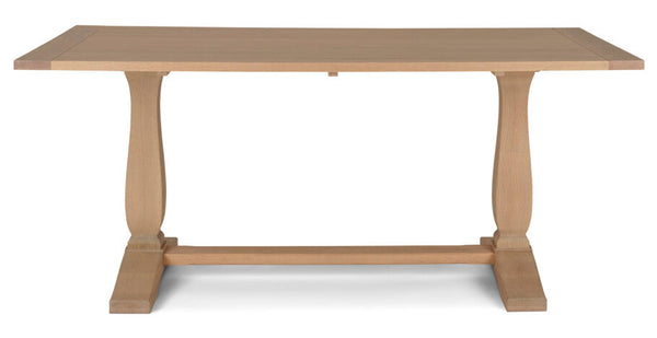 Harrogate 6 Seater Dining Table - Natural Oak- No Support Bar