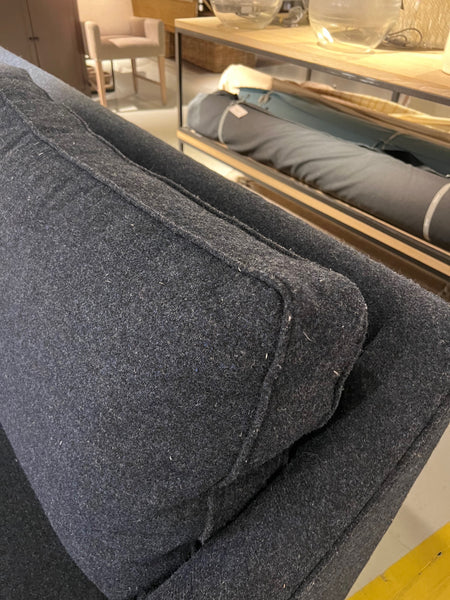 Eva Sofa Large - HARRIS TWEED Bilberry - Pale Oak Legs