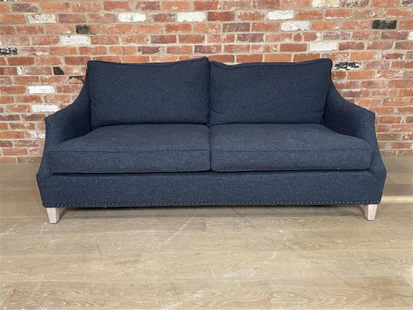 Eva Sofa Large - HARRIS TWEED Bilberry - Pale Oak Legs