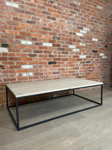 Carter 1600 Rectangular Coffee Table - Metal & Oak