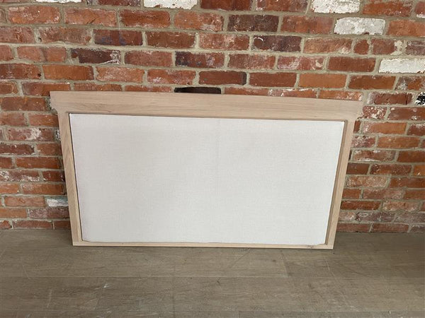 Walton Four Poster Headboard ONLY - King - Heavy Linen Pale Oat