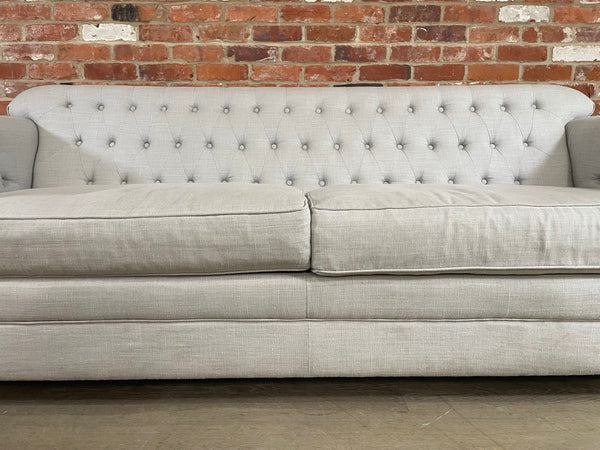 Lottie 4 Seater Sofa - Harry Cloud - Pale Oak Legs