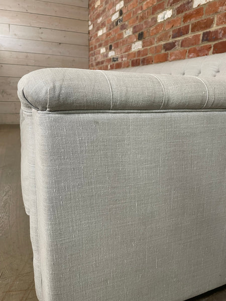 Lottie 4 Seater Sofa - Harry Cloud - Pale Oak Legs