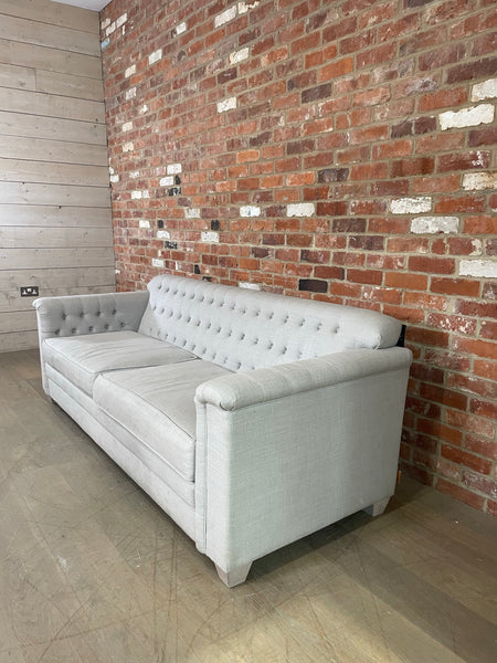 Lottie 4 Seater Sofa - Harry Cloud - Pale Oak Legs