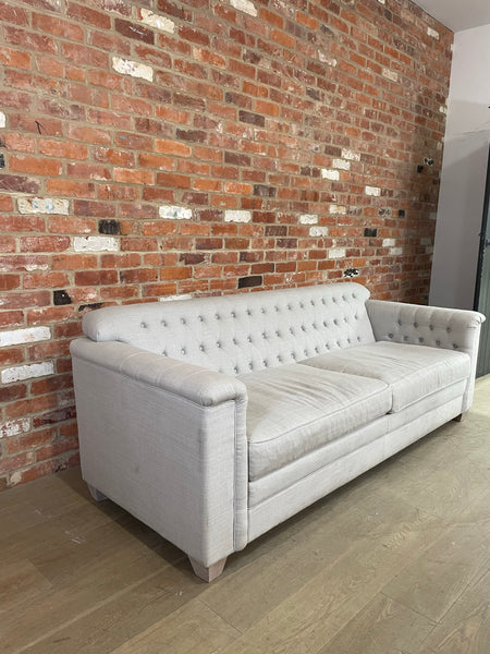 Lottie 4 Seater Sofa - Harry Cloud - Pale Oak Legs