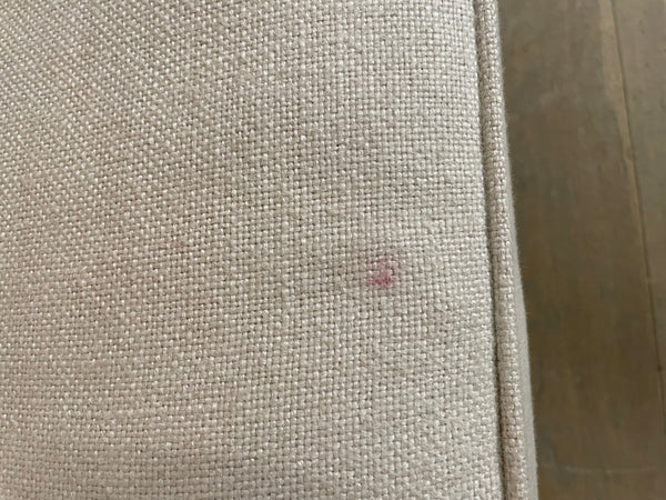 Lottie 4 Seater Sofa - Heavyweight Linen Pale Oat - IN Legs