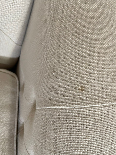 Lottie 4 Seater Sofa - Heavyweight Linen Pale Oat - IN Legs