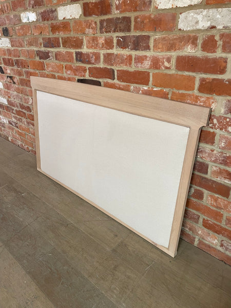 Walton Four Poster Headboard ONLY - King - Heavy Linen Pale Oat