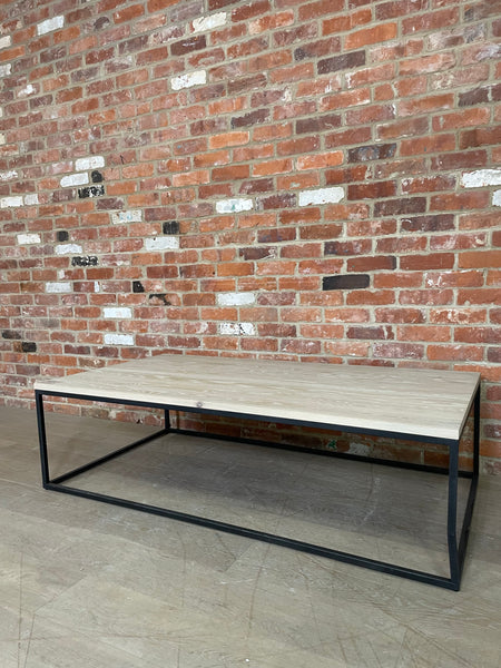 Carter 1600 Rectangular Coffee Table - Metal & Oak