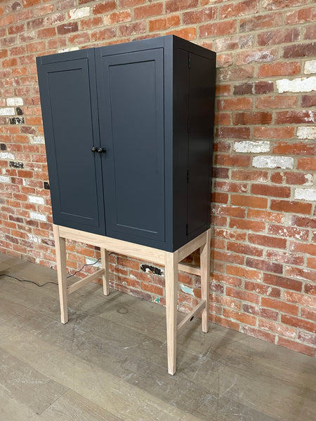 Ardingly Cabinet in Charcoal with Mirror & Lights