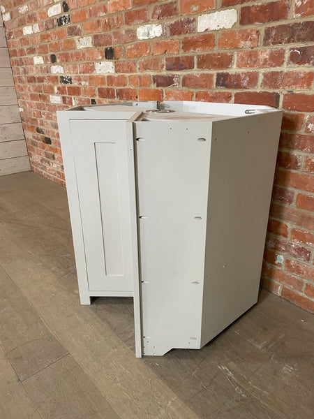 Suffolk 830 Corner Carousel Cabinet - Driftwood