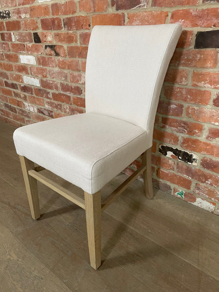 Miller Dining Chair - Hugo Pale Oat - Vintage Oak