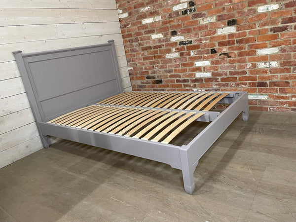 Chichester 150 Wooden King Bed - Grey Oak