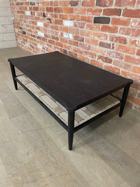 Frome 120 Rectangular Coffee Table - Warm Black Oak