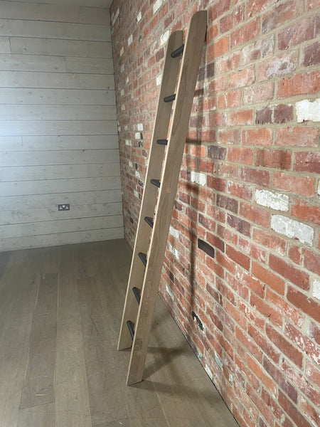 Chawton Tall Ladder  - Dark Vintage Oak and Bronze