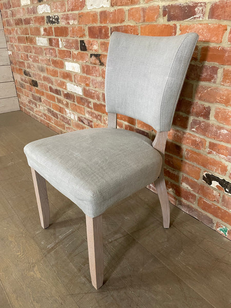 Mowbray Dining Chair - Chloe Ash - Natural Oak Legs