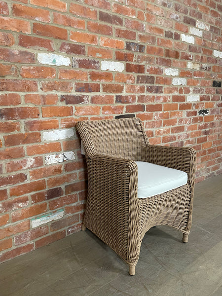 Stanway Carver Chair with Natural Cushion - Honey