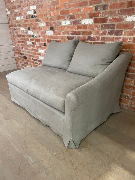 Long Island Feather Right Arm Large Return - Heavyweight Linen Spelt COMPONENT