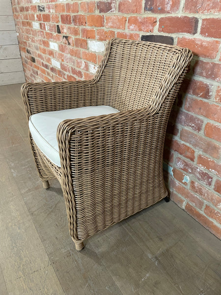 Stanway Carver Chair with Natural Cushion - Honey