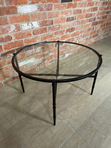 Coniston 75 Low Round Coffee Table - Black Bronze