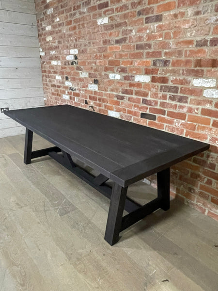 Arundel 10 Seater Dining Table, Ebony Oak