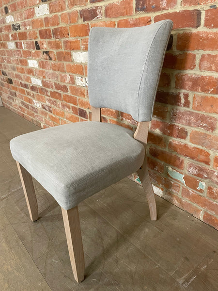 Mowbray Dining Chair - Chloe Ash - Natural Oak Legs