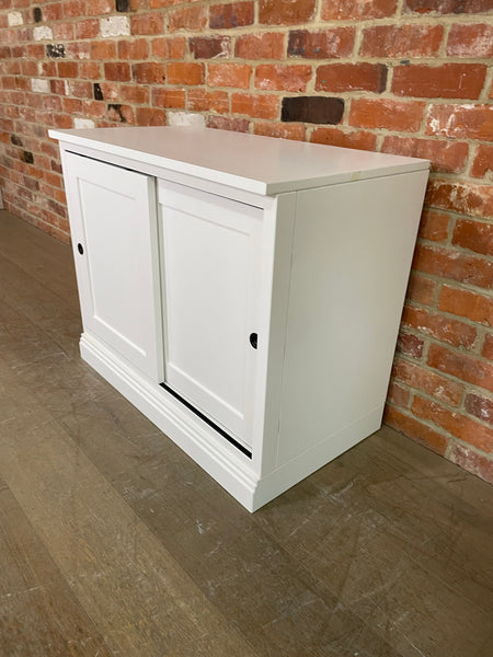 Chawton Single Sideboard With Doors - Snow