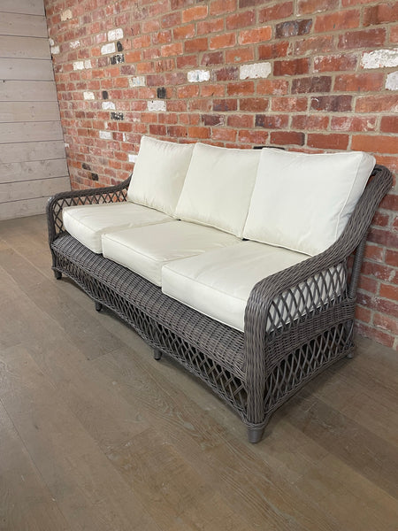 Harrington 3 Seat Sofa with Natural Cushions - Reed