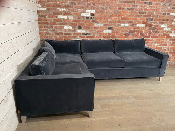 Shoreditch L Shape Corner Sofa - Left - Isla Steel - PO