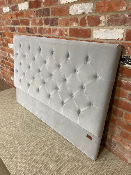 Charlotte Headboard Double - Isla Ermine