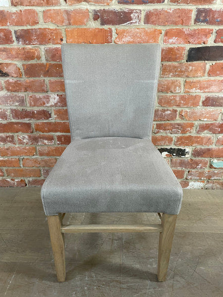 Miller Dining Chair - Heavyweight Linen Spelt - Vintage Oak